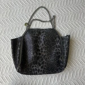 Stella McCartney Black and Gray Shoulder Bag